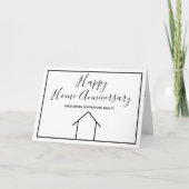 Carte Joyeux Anniversaire de Maison Simple Moderne Immob (Devant)
