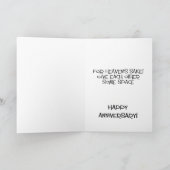 Carte Joyeux anniversaire de mariage amusant (Intérieur)