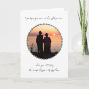 Carte Joyeux Anniversaire de Mariage Coucher de So