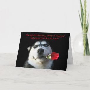 Carte Joyeux Anniversaire de Mariage Fille et Gendre