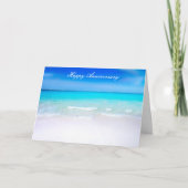 Carte Joyeux Anniversaire de Mariage Sandy Beach (Devant)