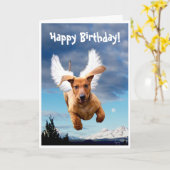 Carte Joyeux Anniversaire de Michael l'Ange-Barque, (Fleur jaune)