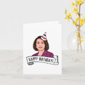 Carte Joyeux Anniversaire de Nancy Pelosi (Fleur jaune)