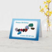 Carte Joyeux Anniversaire De Nous Tous (Fleur jaune)