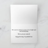 Carte Joyeux Anniversaire De Nous Tous (Intérieur)