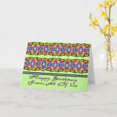 Carte joyeux anniversaire de nous tous (Fleur jaune)