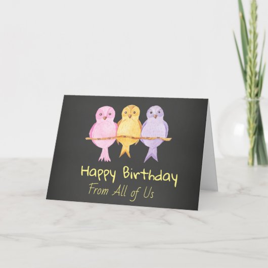 Carte Joyeux anniversaire de nous tous (Devant)