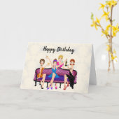 Carte Joyeux anniversaire de nous tous (Fleur jaune)