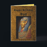 Carte Joyeux anniversaire de papa Pharaoh<br><div class="desc">Vous pouvez personnaliser et changer le texte et télécharger vos propres photos.   "Ô Père digne,  depuis les temps anciens,  nous avons rendu hommage à nos aînés pour leur sagesse et leur connaissance de l'univers. Joyeux Anniversaire,  Ô Père Sage !"</div>