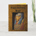 Carte Joyeux anniversaire de papa Pharaoh<br><div class="desc">Vous pouvez personnaliser et changer le texte et télécharger vos propres photos.   "Ô Père digne,  depuis les temps anciens,  nous avons rendu hommage à nos aînés pour leur sagesse et leur connaissance de l'univers. Joyeux Anniversaire,  Ô Père Sage !"</div>