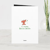 Carte Joyeux anniversaire de papa Vintage, Deer Animal (Dos)