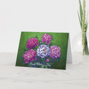 Carte Joyeux anniversaire de Peonies