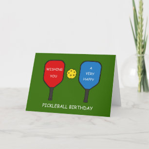 Carte Joyeux anniversaire de Pickleball