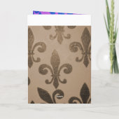 Carte Joyeux anniversaire de Pink Fleur De Lis (Dos)