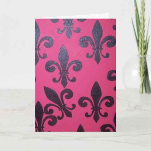 Carte Joyeux anniversaire de Pink Fleur De Lis (Devant)