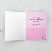 Carte Joyeux anniversaire de Pink Poodle (Intérieur)