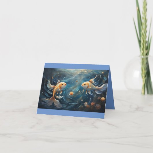 Carte Joyeux anniversaire de Pisces (Devant)