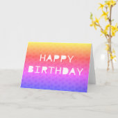 Carte Joyeux anniversaire de Rainbow (Fleur jaune)