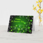 Carte Joyeux anniversaire de Saint-Patrick (Fleur jaune)