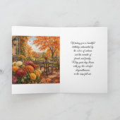 Carte Joyeux anniversaire de saison de récolte rustique (Intérieur)