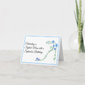 Carte Joyeux anniversaire de septembre Maman Fleurs d'as (Devant)
