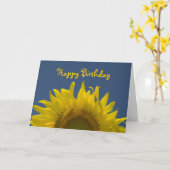 Carte Joyeux anniversaire de Sunflower (Fleur jaune)