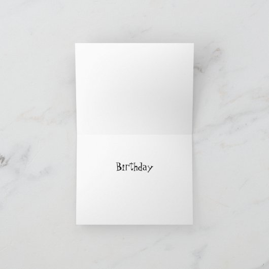 Carte Joyeux anniversaire de surfer (Intérieur)