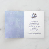 Carte Joyeux anniversaire de Sweetheart (Intérieur)