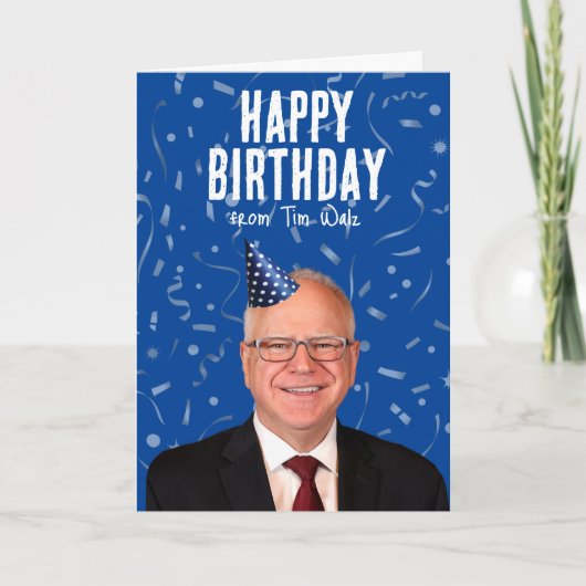 Carte Joyeux anniversaire de Tim Walz (Devant)