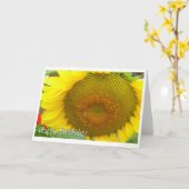 Carte joyeux anniversaire de tournesol (Fleur jaune)