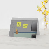 Carte Joyeux anniversaire, de tous les nous ! (Fleur jaune)