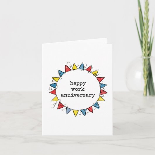 Carte Joyeux Anniversaire de Travail (Devant)