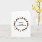 Carte Joyeux Anniversaire de Travail (Fleur jaune)