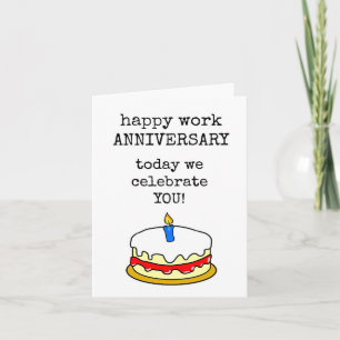 Carte Joyeux Anniversaire de Travail, Célébrez Vous, Gât
