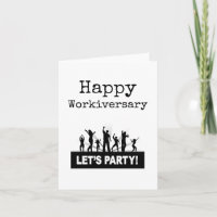 Carte Joyeux Anniversaire de Travail, Faisons la F