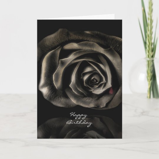 Carte Joyeux Anniversaire De Vampire De Rose Gothique De Zazzle Be