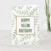 Carte Joyeux anniversaire de Vegan (Devant)