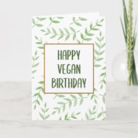 Joyeux anniversaire de Vegan