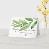 Carte Joyeux anniversaire de verdure pour un ami mari (Fleur jaune)