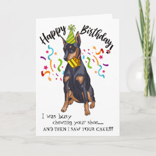 Carte Joyeux anniversaire de votre ami de chien de