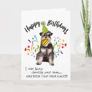 Invitations Faire Part Cartes D Humour Chien Joyeux Anniversaire Zazzle