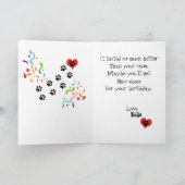 Carte Joyeux anniversaire de votre Chien Chien en Chien  (Intérieur)