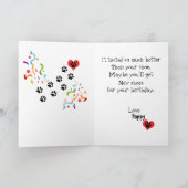 Carte Joyeux anniversaire de votre Shih Tsu Buddy (Intérieur)