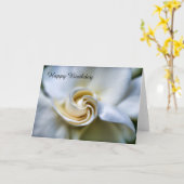 Carte Joyeux anniversaire de White Gardenia (Fleur jaune)
