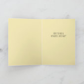 Carte Joyeux Anniversaire des abeilles défunt Floral Plu (Intérieur)