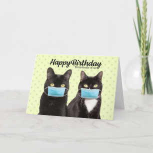 Carte Joyeux anniversaire des deux mignons couple de cha