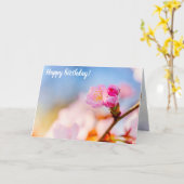 Carte Joyeux Anniversaire Des Fleurs De Cerisiers Sakura (Fleur jaune)