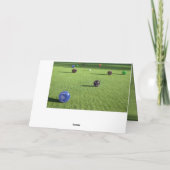 Carte Joyeux Anniversaire, Des Pelouses Colorées, (Dos)