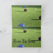 Carte Joyeux Anniversaire, Des Pelouses Colorées, (Intérieur)