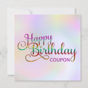 Carte JOYEUX ANNIVERSAIRE - design de texte + vos propre